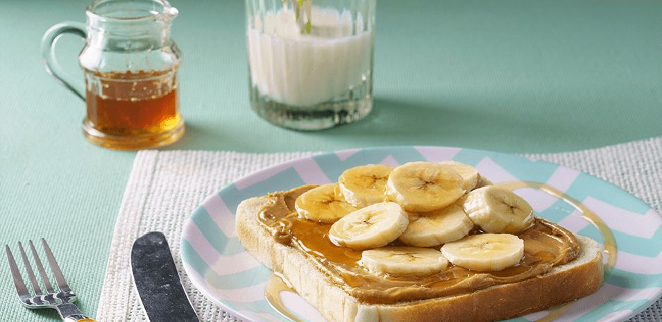 Peanut Butter, Banana and Honey Sandwich