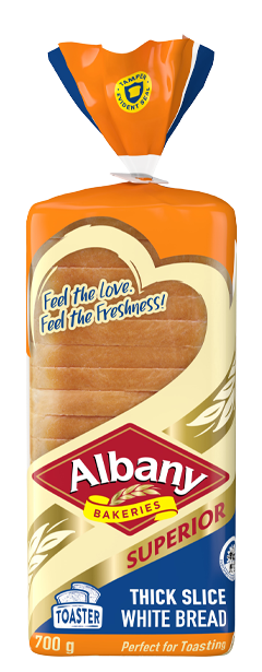 Albany Superior 700g Thick Slice White Bread